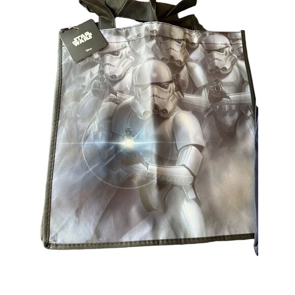 Star Wars Reusable Tote Bags Set Of 5 Featuring Yoda Darth Vader R2-D2 C-3PO & L - Picture 6 of 8